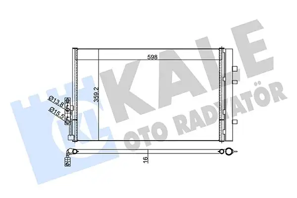 KALE 352610 Klima Radyatörü 9216143 resmi