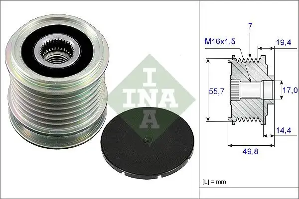 INA 535016510 Alternatör Kasnağı resmi
