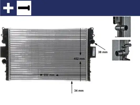 MAHLE CR1551000S Radyatör 504084141 resmi