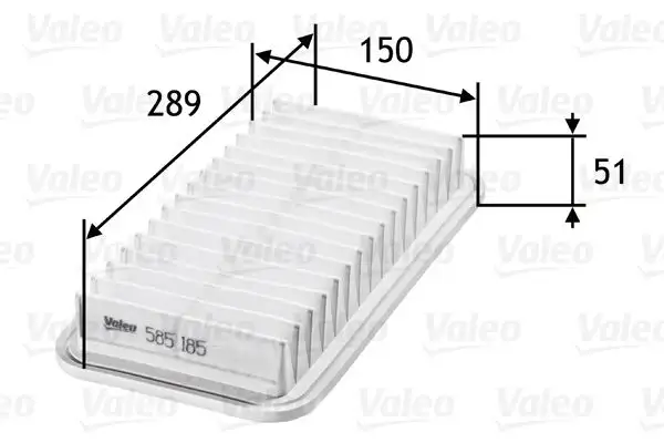 VALEO 585185 Hava Filtresi resmi
