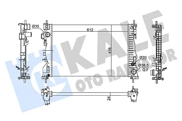 KALE 363055 Radyatör 50514472 resmi