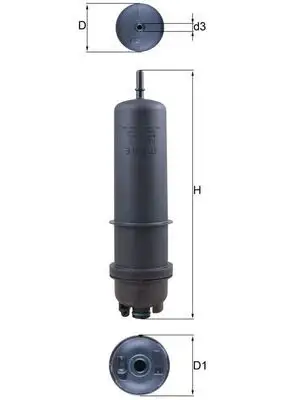 MAHLE KL872/7 Yakıt Filtresi resmi