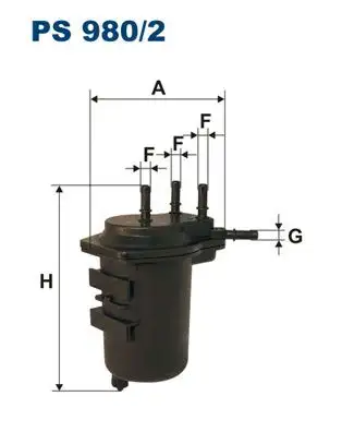 FILTRON PS980/2 Yakıt Filtresi resmi