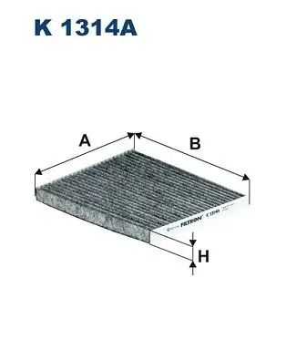 FILTRON K1314A Polen Filtresi (Karbonlu) resmi