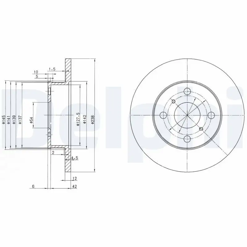 DELPHI BG2597 Ön Fren Diski resmi