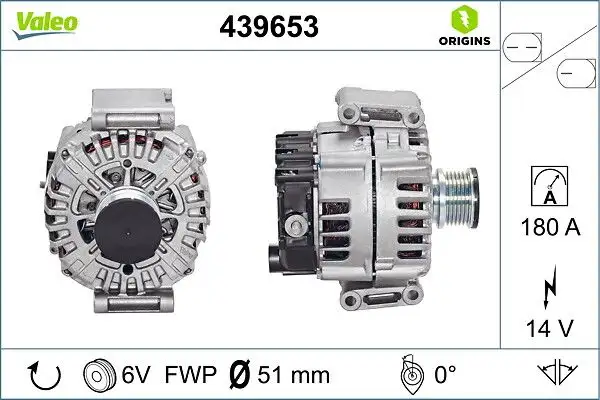 VALEO 439653 Şarj Dinamosu A0131546802 resmi