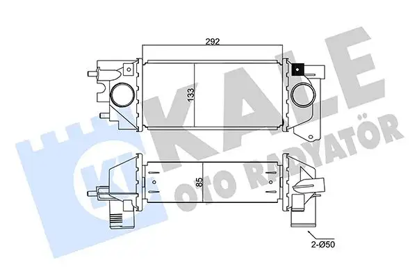 KALE 350960 Turbo Radyatörü PCM100200 resmi
