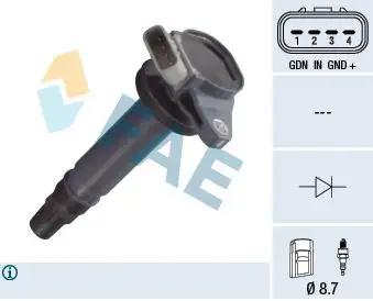 FAE 80366 Bobin 19070B1020 resmi