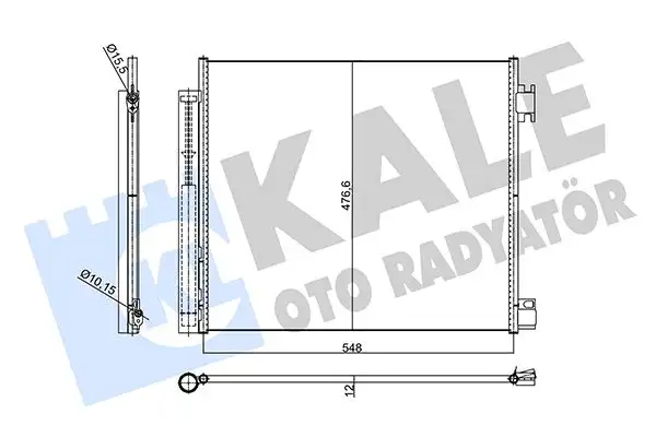 KALE 356110 Klima Radyatörü resmi