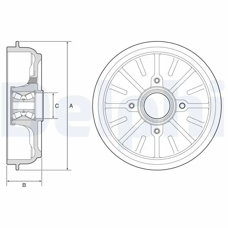 DELPHI BFR576 Fren Kampanası 424750 resmi