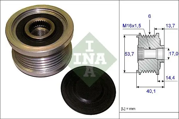 INA 535020210 Alternatör Kasnağı resmi