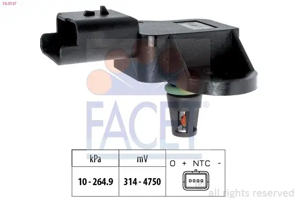 FACET 10.3137 MAP Sensörü 1922R6 resmi