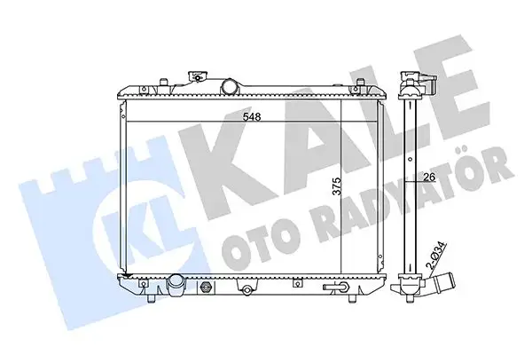 KALE 365600 Radyatör 1770063J10 resmi