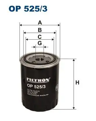 FILTRON OP525/3 Yağ Filtresi resmi