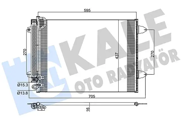 KALE 342305 Klima Radyatörü resmi