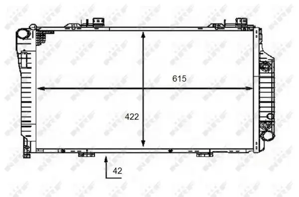 NRF 58483 Radyatör A2025006403 resmi