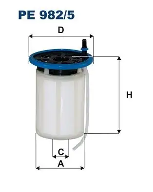 FILTRON PE982/5 Yakıt Filtresi 77367623 resmi