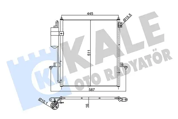 KALE 354965 Klima Radyatörü MN123642 resmi