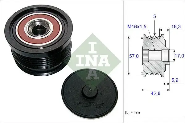 INA 535019110 Alternatör Kasnağı 71789544 resmi