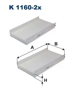 FILTRON K1160-2X Polen Filtresi 64316935822 resmi