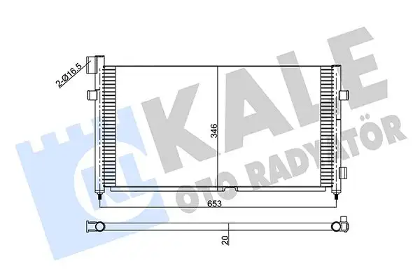 KALE 350405 Klima Radyatörü resmi