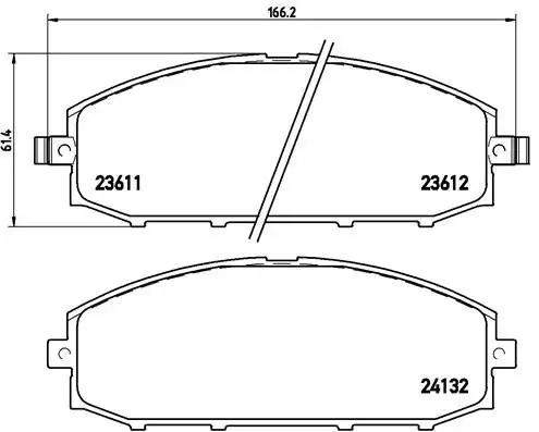 BREMBO P56041 Ön Fren Balatası resmi