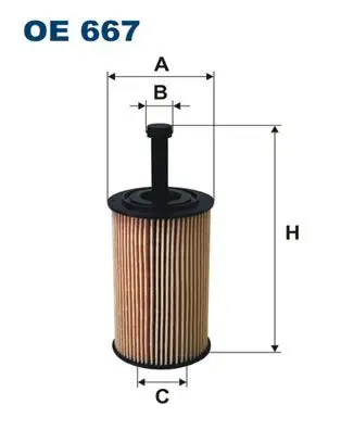 FILTRON OE667 Yağ Filtresi resmi