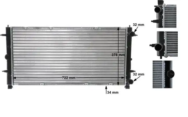 MAHLE CR398000S Radyatör resmi