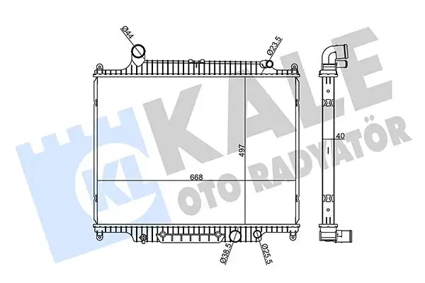 KALE 360170 Radyatör PCC500300 resmi