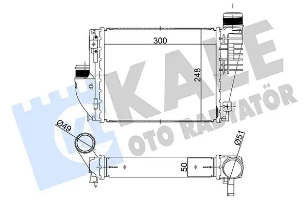 KALE 358705 Turbo Radyatörü SU001A3951 resmi