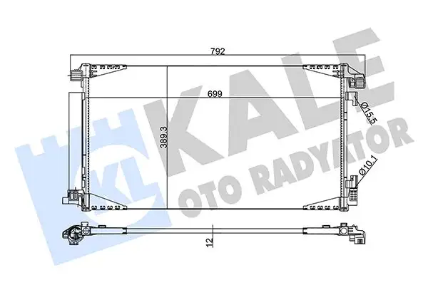 KALE 353865 Klima Radyatörü 88450F4020 resmi