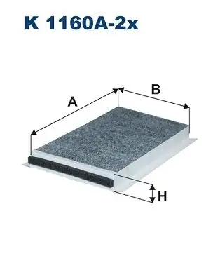 FILTRON K1160A-2X Polen Filtresi (Karbonlu) resmi