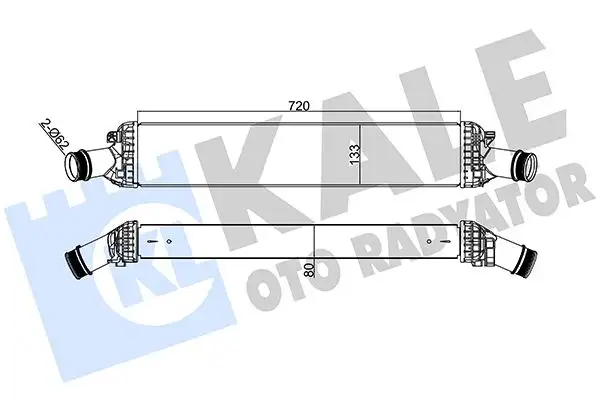KALE 342400 Turbo Radyatörü 8K0145805E resmi