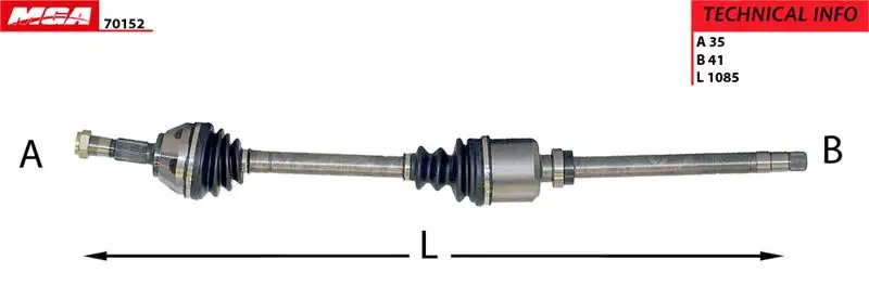 MGA 70152 Ön Aks (Sağ) 1495546080 resmi