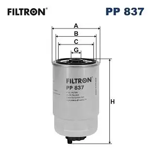 FILTRON PP837 Yakıt Filtresi resmi