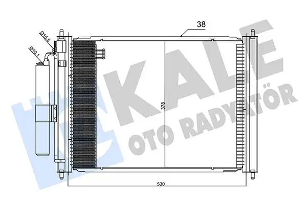 KALE 345270 Klima Radyatörü resmi