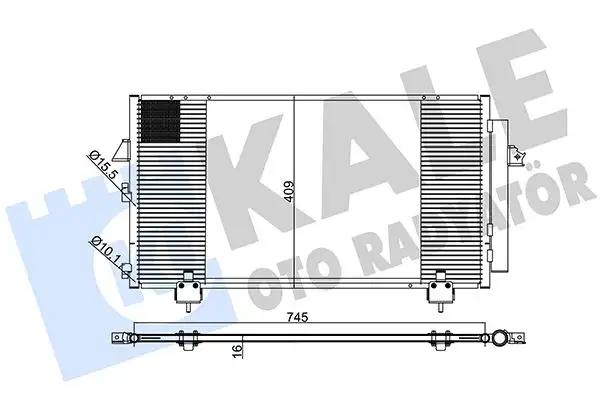 KALE 383400 Klima Radyatörü resmi