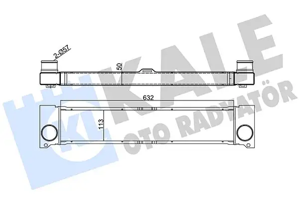 KALE 348000 Turbo Radyatörü A6395010201 resmi