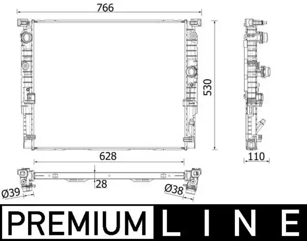 MAHLE CR2198000P Radyatör 17118743664 resmi
