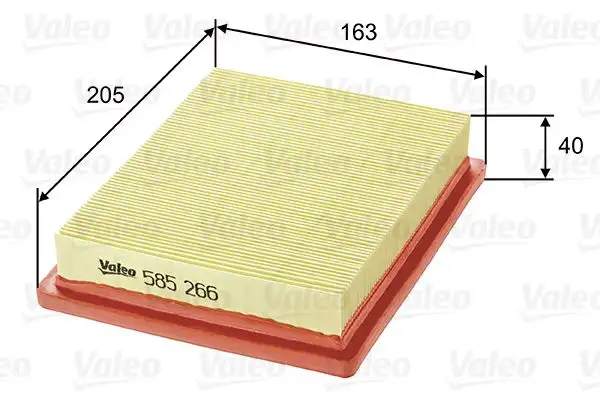 VALEO 585266 Hava Filtresi 2811322301 resmi