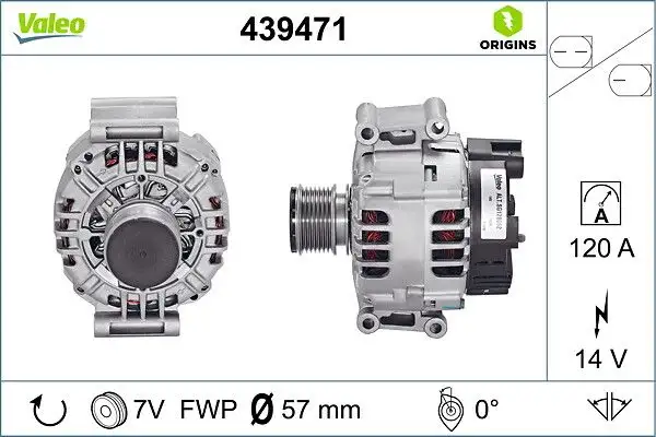 VALEO 439471 Şarj Dinamosu A2711540902 resmi