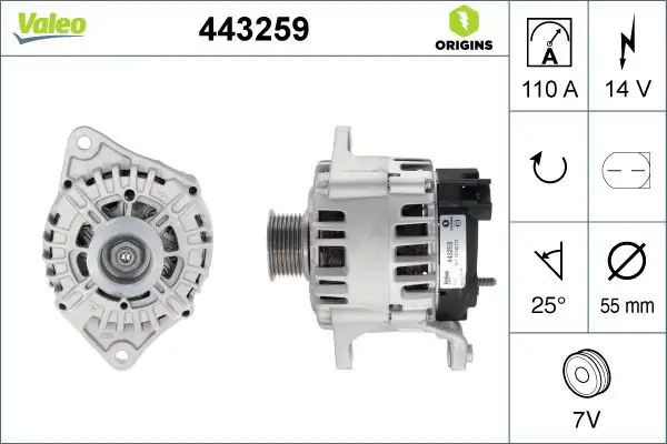 VALEO 443259 Şarj Dinamosu 504385133 resmi