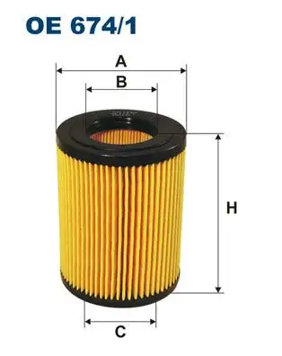 FILTRON OE674/1 Yağ Filtresi 2632027110 resmi