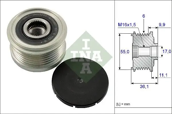 INA 535010310 Alternatör Kasnağı resmi