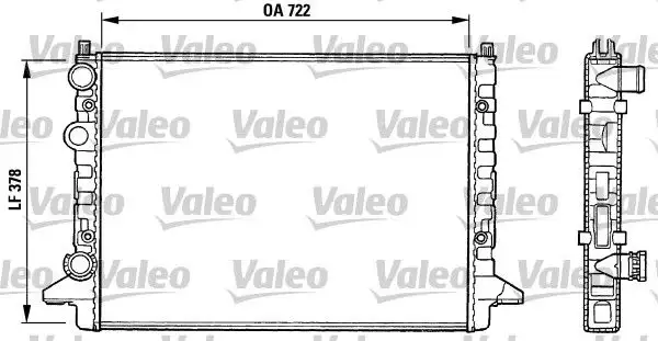 VALEO 731008 Radyatör 3A0121253AB resmi