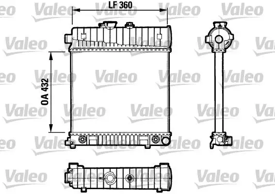 VALEO 731804 Radyatör A2025006103 resmi