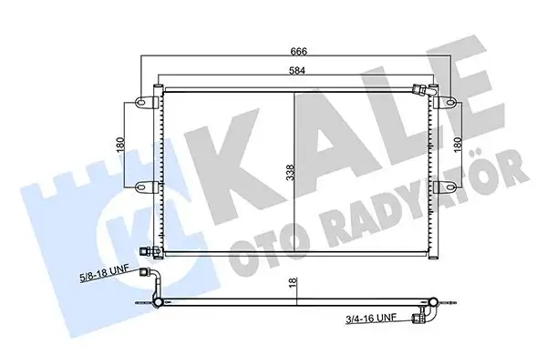 KALE 382505 Klima Radyatörü resmi