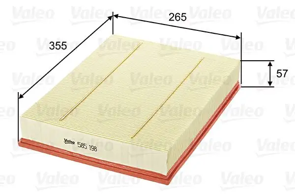 VALEO 585198 Hava Filtresi resmi