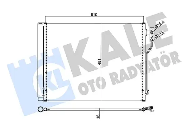 KALE 345620 Klima Radyatörü resmi