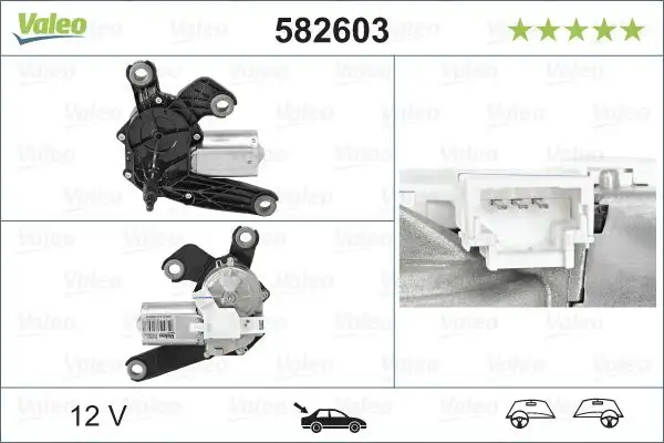 VALEO 582603 Silecek Motoru (Arka) 6405J9 resmi